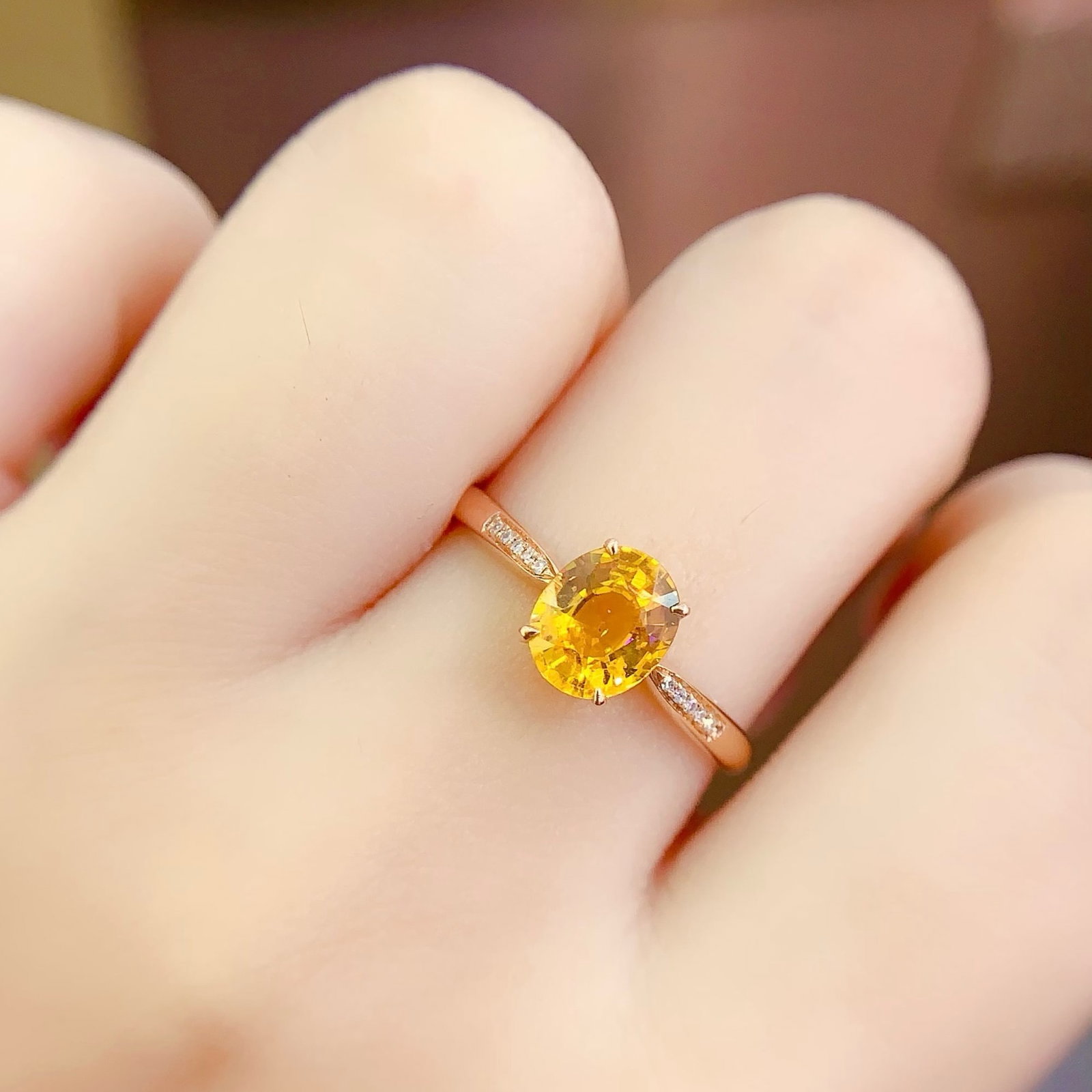14k Gold 1.5 Ct Natural Sapphire & Diamond Ring - 6