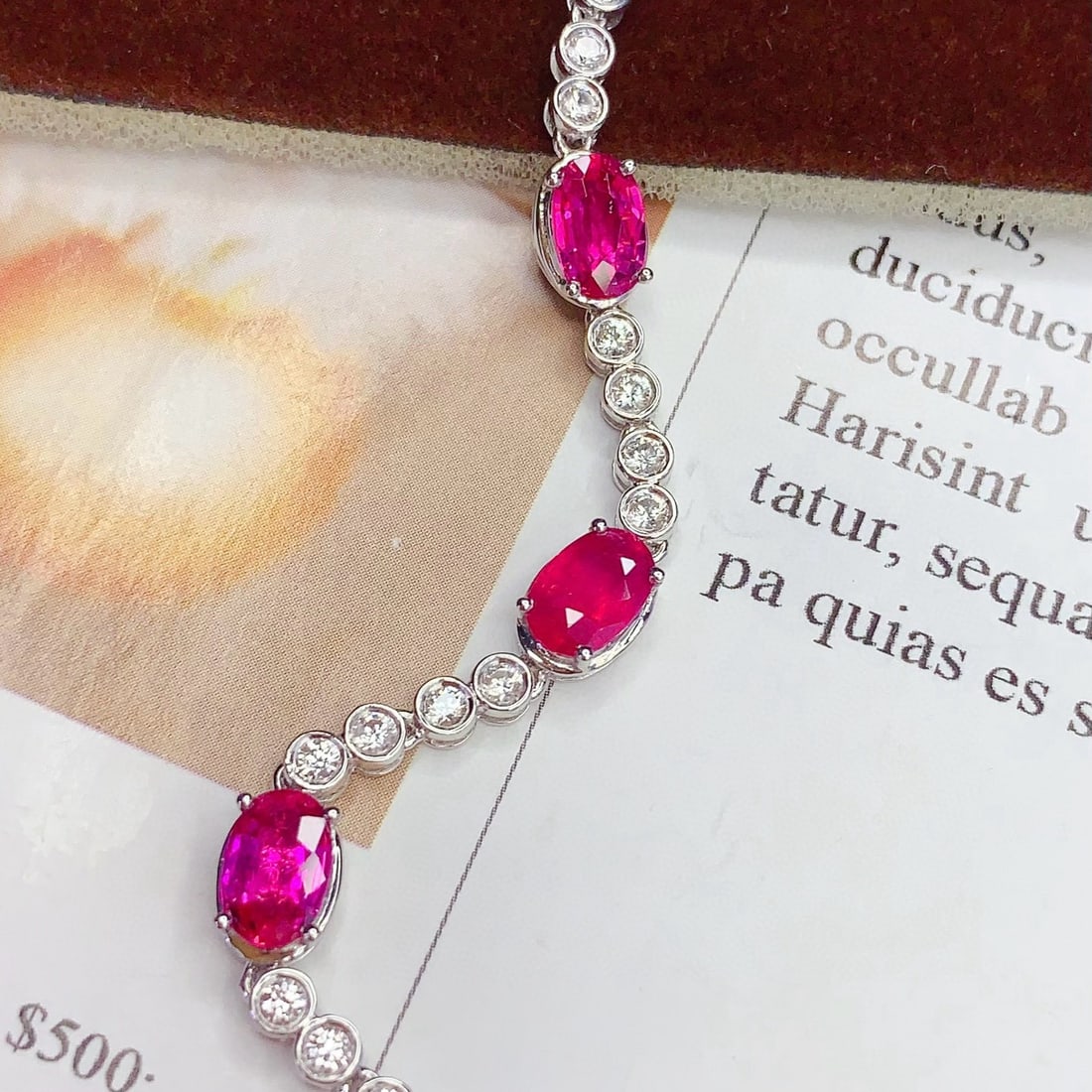 14k Gold 2.5 Ct Natural Ruby & Sapphire Bracelet: Ref:230998144 // gold content:14k gold // main gemstone:ruby // shape:oval // carat weight:2. 5ct // color:red // treatment:natural // // adjacent gemstone 2 : sapphire // number of stones:16 //