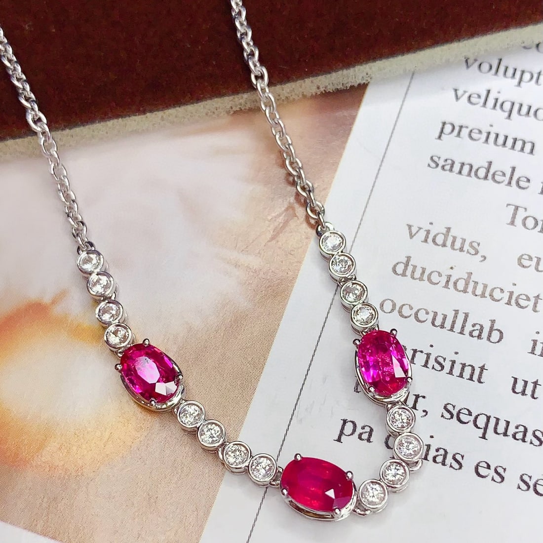 14k Gold 2.5 Ct Natural Ruby & Sapphire Bracelet - 3