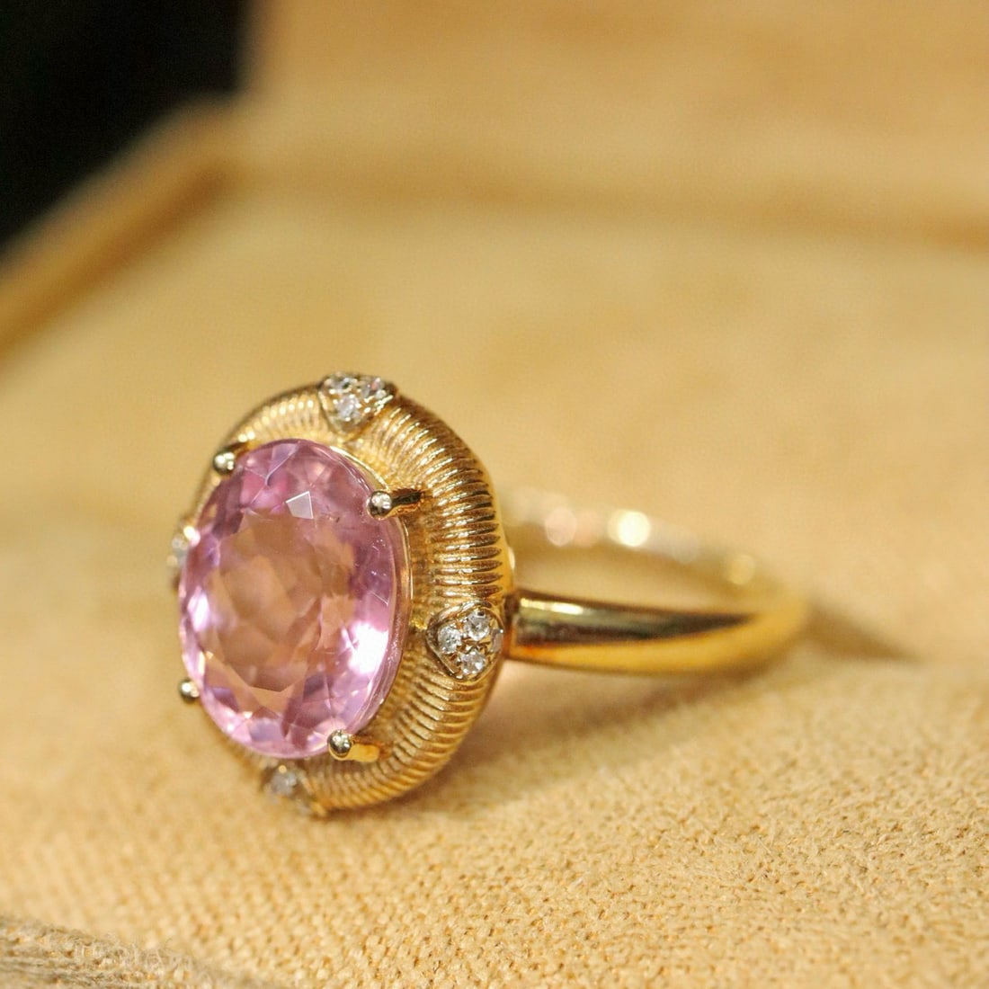 14k Gold 2.46 Ctw Natural Tourmaline & Diamond Ring - 2