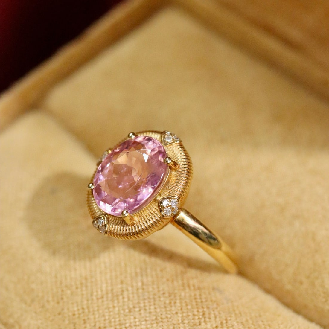 14k Gold 2.46 Ctw Natural Tourmaline & Diamond Ring - 3