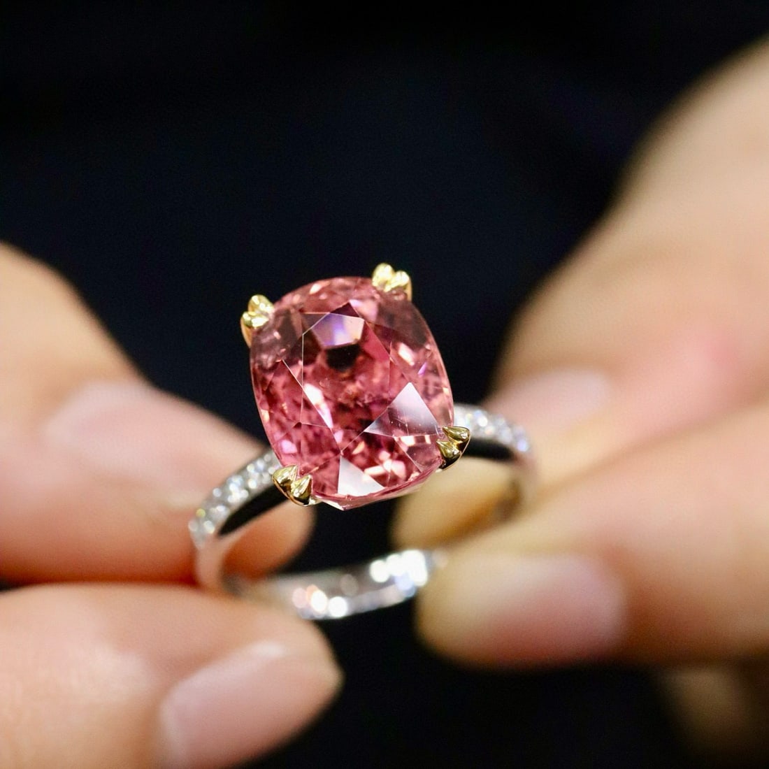14k Gold 8.37 Ctw Natural Tourmaline & Diamond Ring - 3