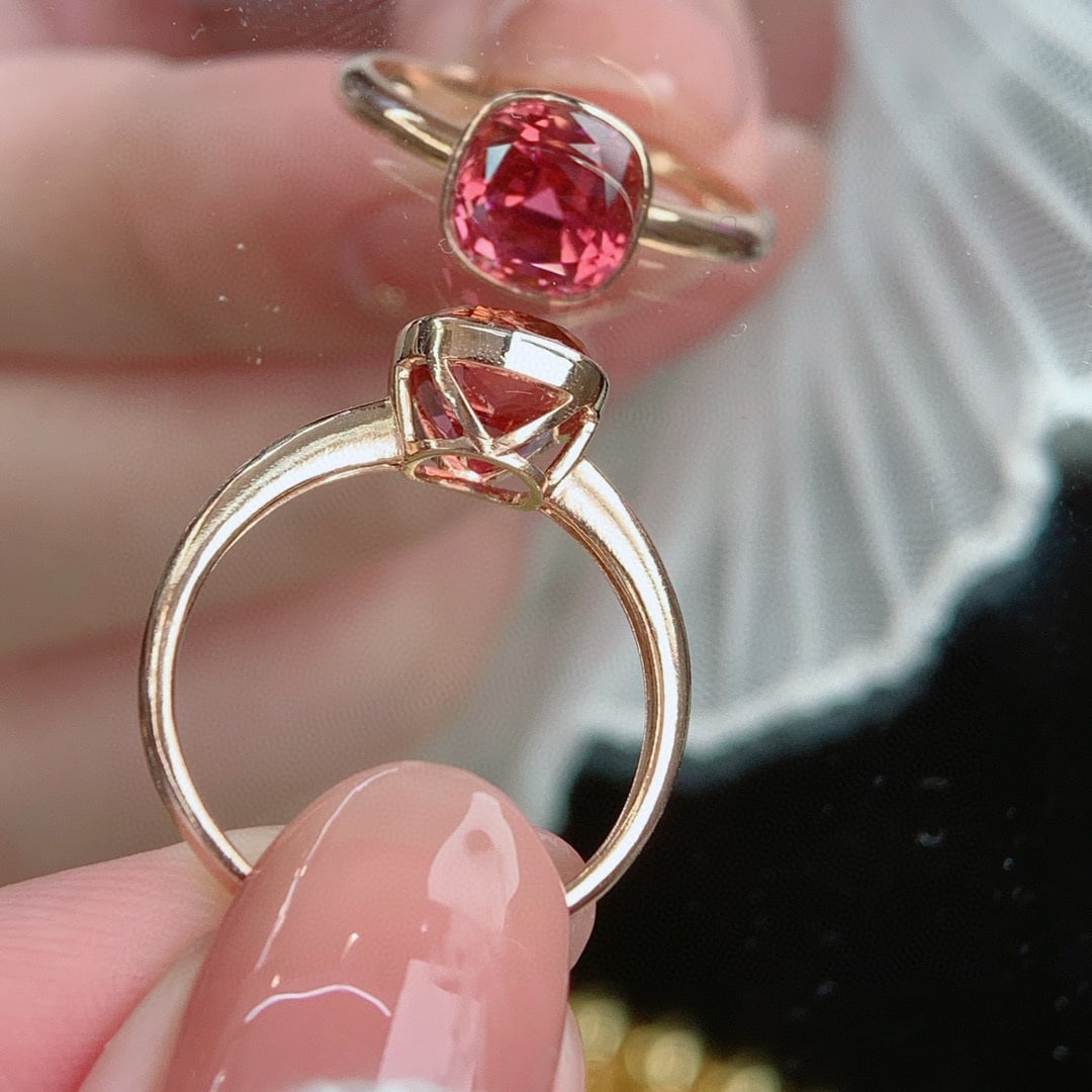 14k Gold 1.95 Ct Natural Tourmaline Ring - 2