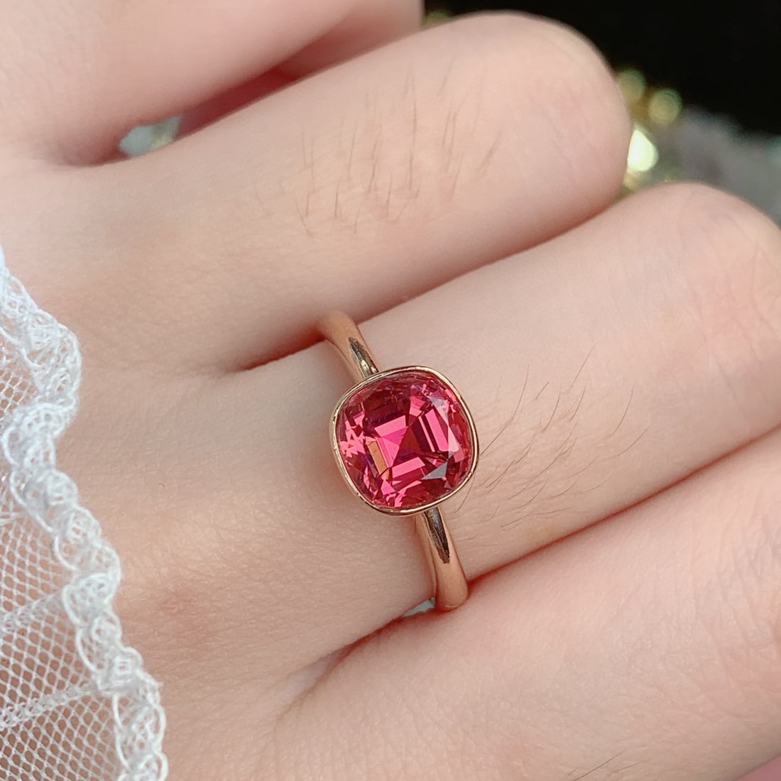 14k Gold 1.95 Ct Natural Tourmaline Ring - 3
