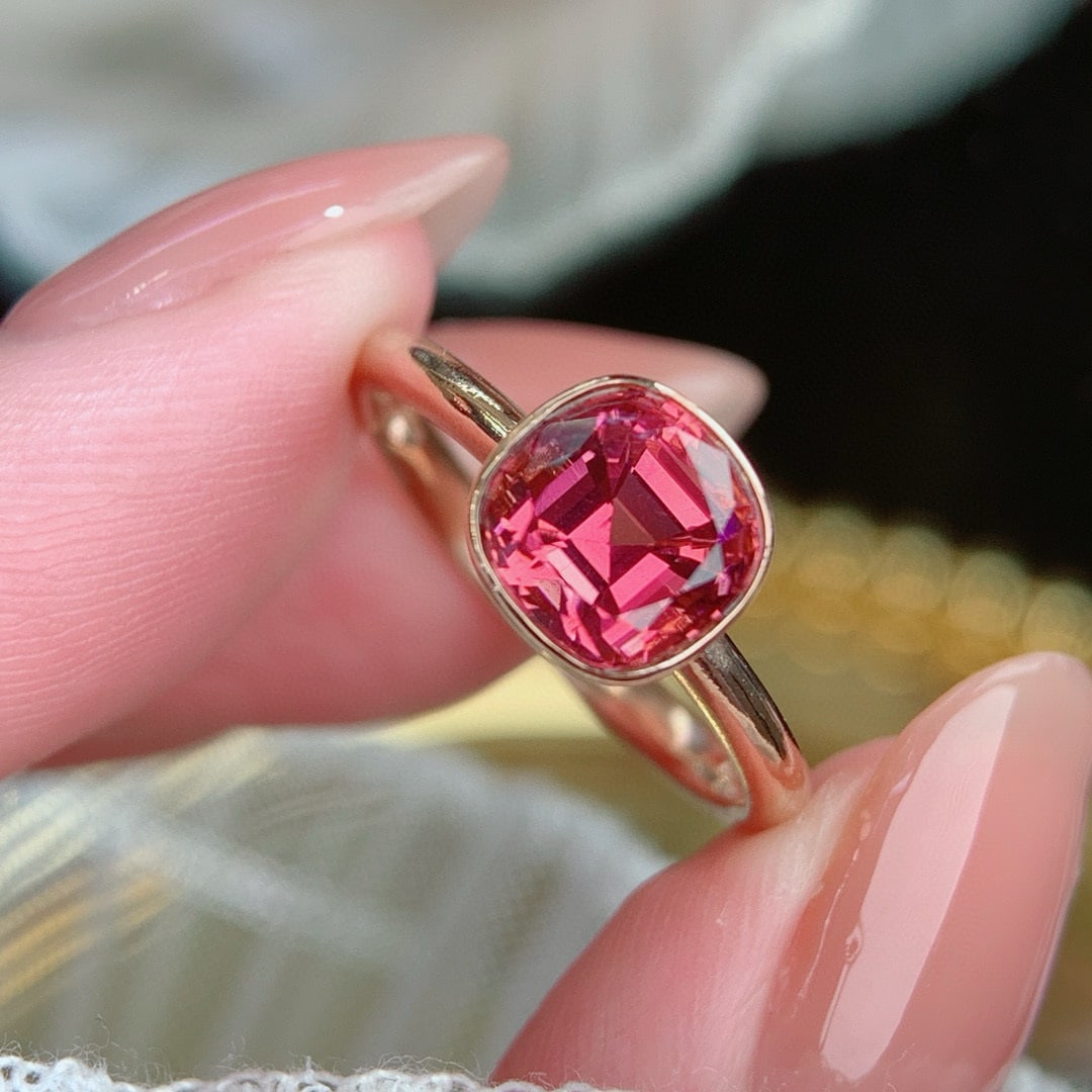 14k Gold 1.95 Ct Natural Tourmaline Ring - 5