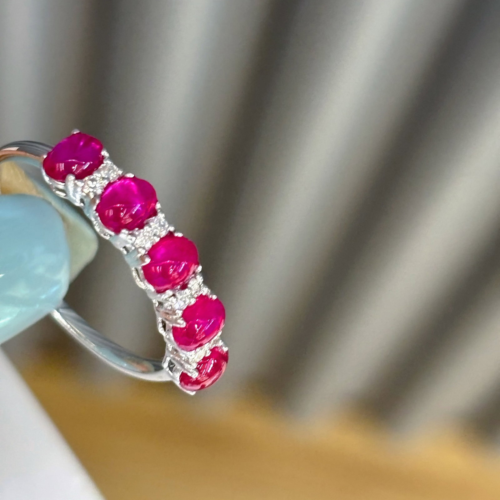 14k Gold 1.5 Ct Natural Ruby & Diamond Ring - 3