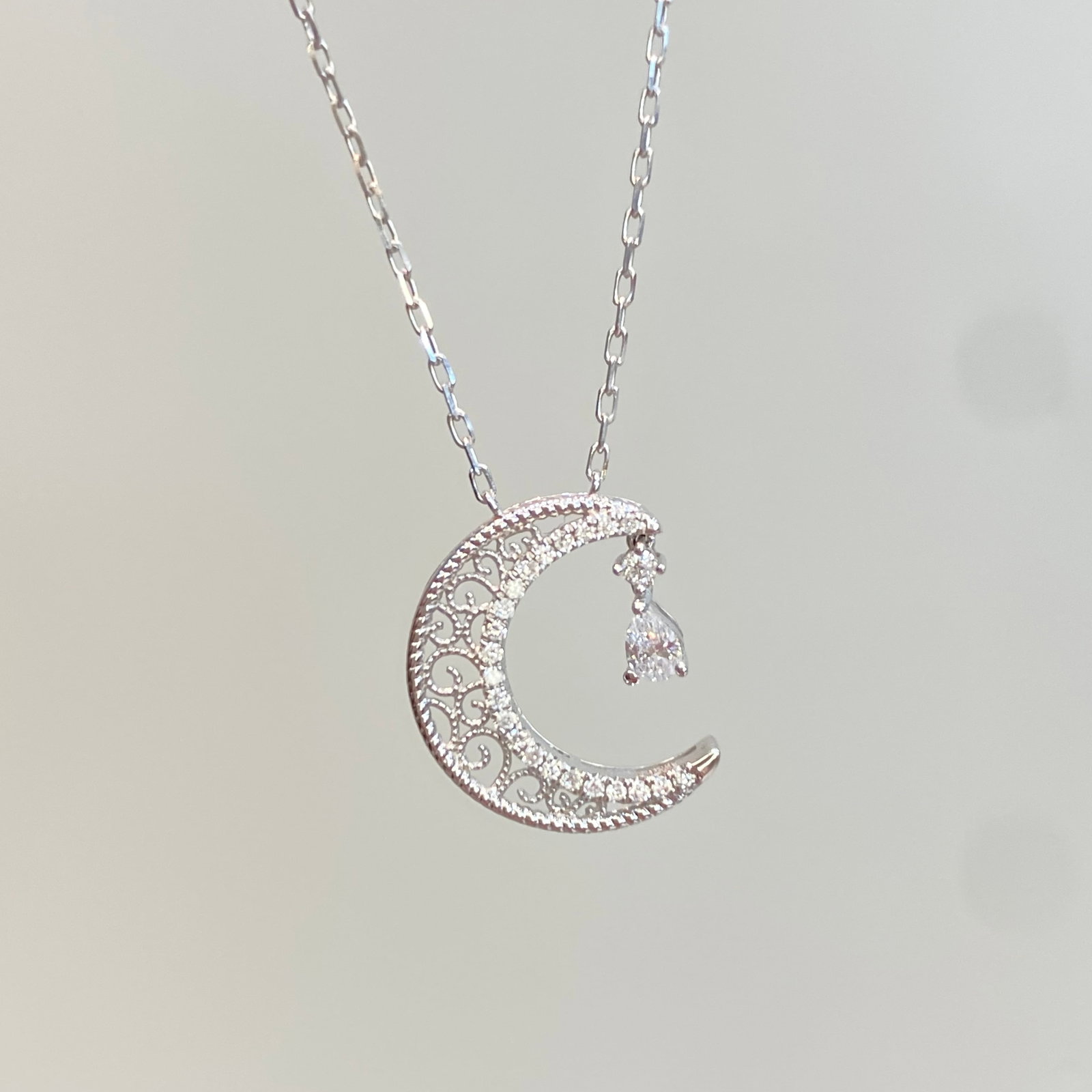 14k Gold 0.23 Ctw Natural H Diamond Necklace - 3