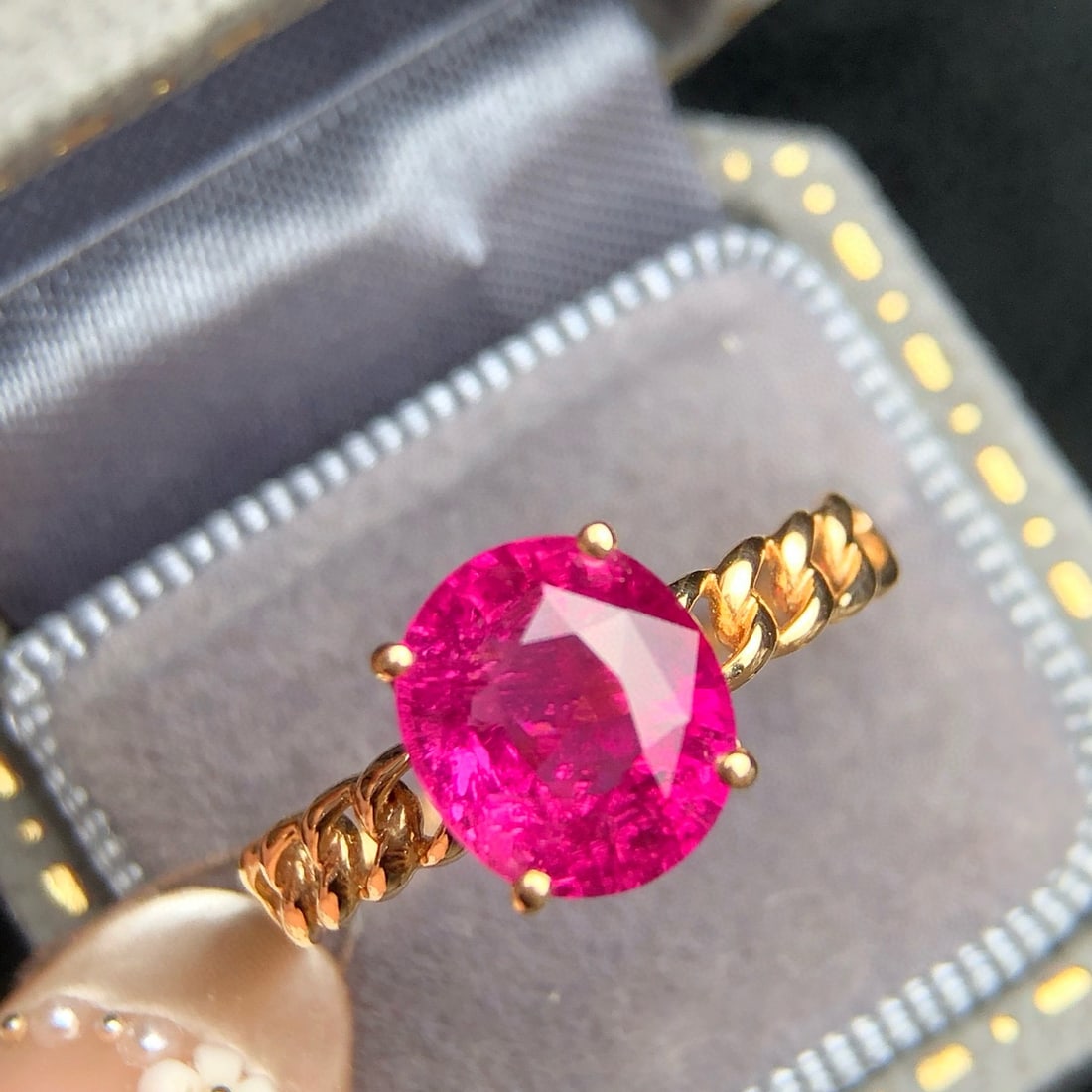14k Gold 2.20 Ct Natural Tourmaline Ring - 6