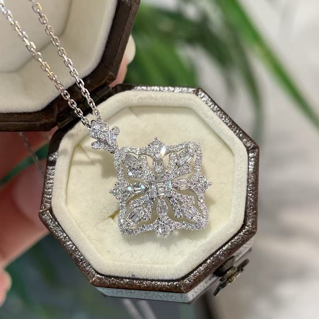 14k Gold 0.5 Ct Natural H Diamond Pendant( Without Chain ) - 3