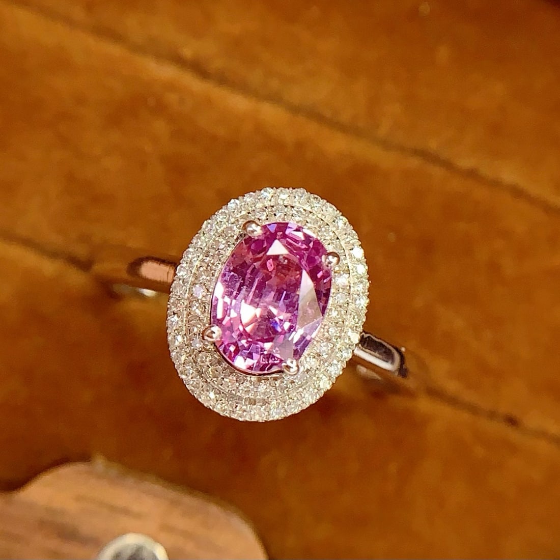 14k Gold 1.2 Ct Natural Sapphire & Diamond Ring - 3