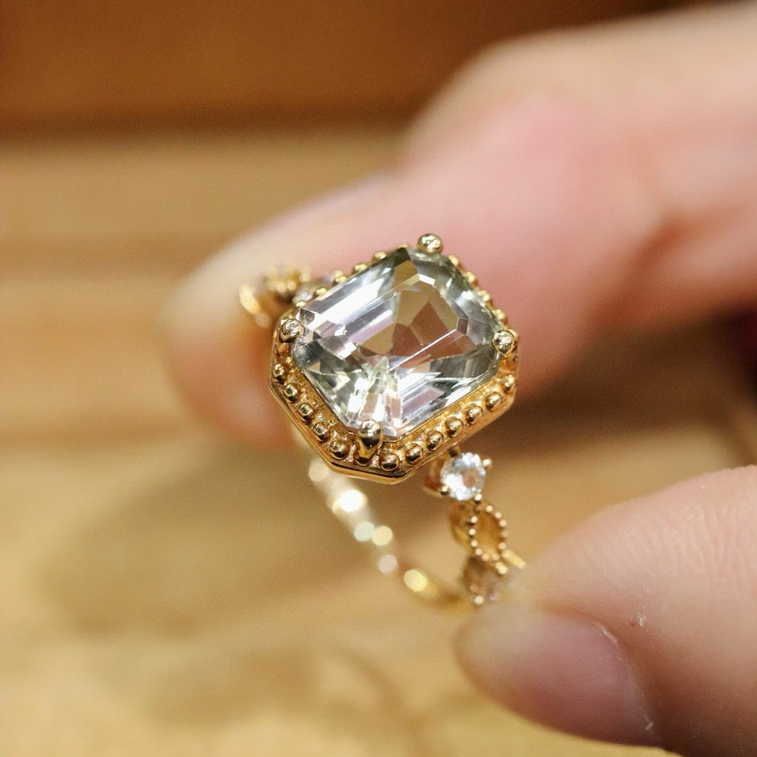 14k Gold 3.18 Ctw Natural Tourmaline & Sapphire Ring - 5
