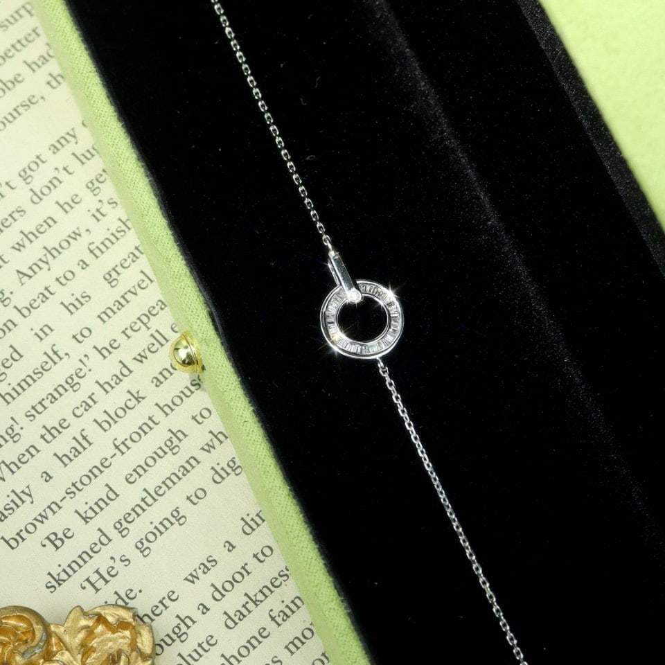 14k Gold 0.40 Ct Natural H Diamond Bracelet - 2