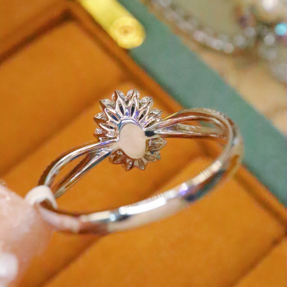 14k Gold 1.42 Ctw Natural Sapphire & Diamond Ring - 4