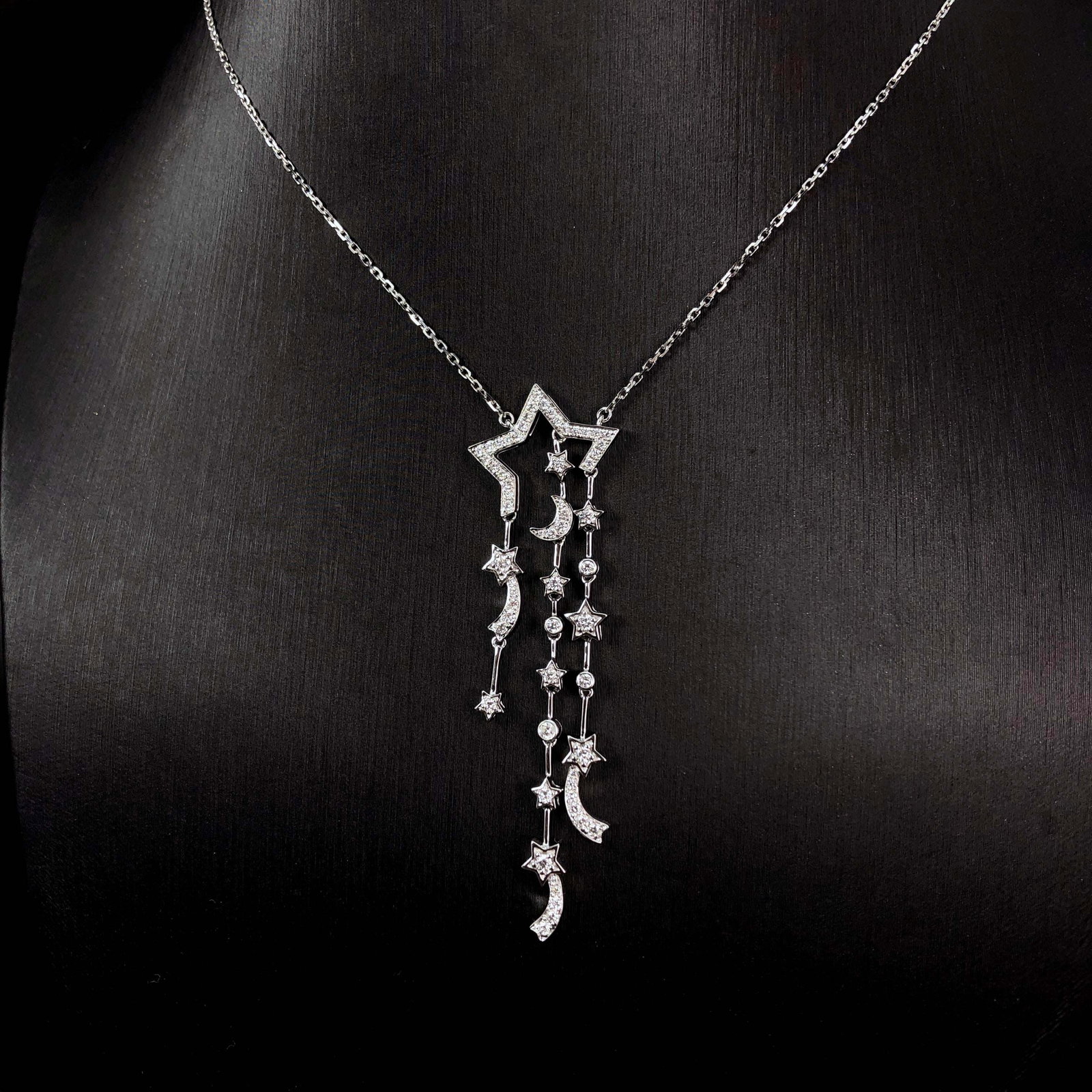 14k Gold 0.45 Ct Natural H Diamond Necklace: Ref:230999001 // gold content:14k gold // main gemstone:diamond // shape:round // carat weight:0. 45ct // clarity grade:vs-si // color:h // treatment:natural // cut grade:g // Condition: New Low