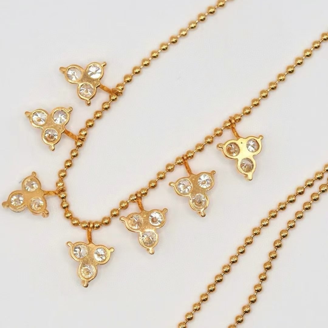 14k Gold 1.01 Ct Natural H Diamond Necklace - 3