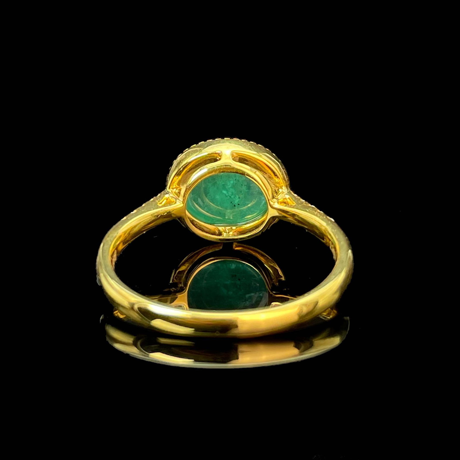 14k Gold 2.37 Ctw Natural Emerald & Diamond Ring - 2