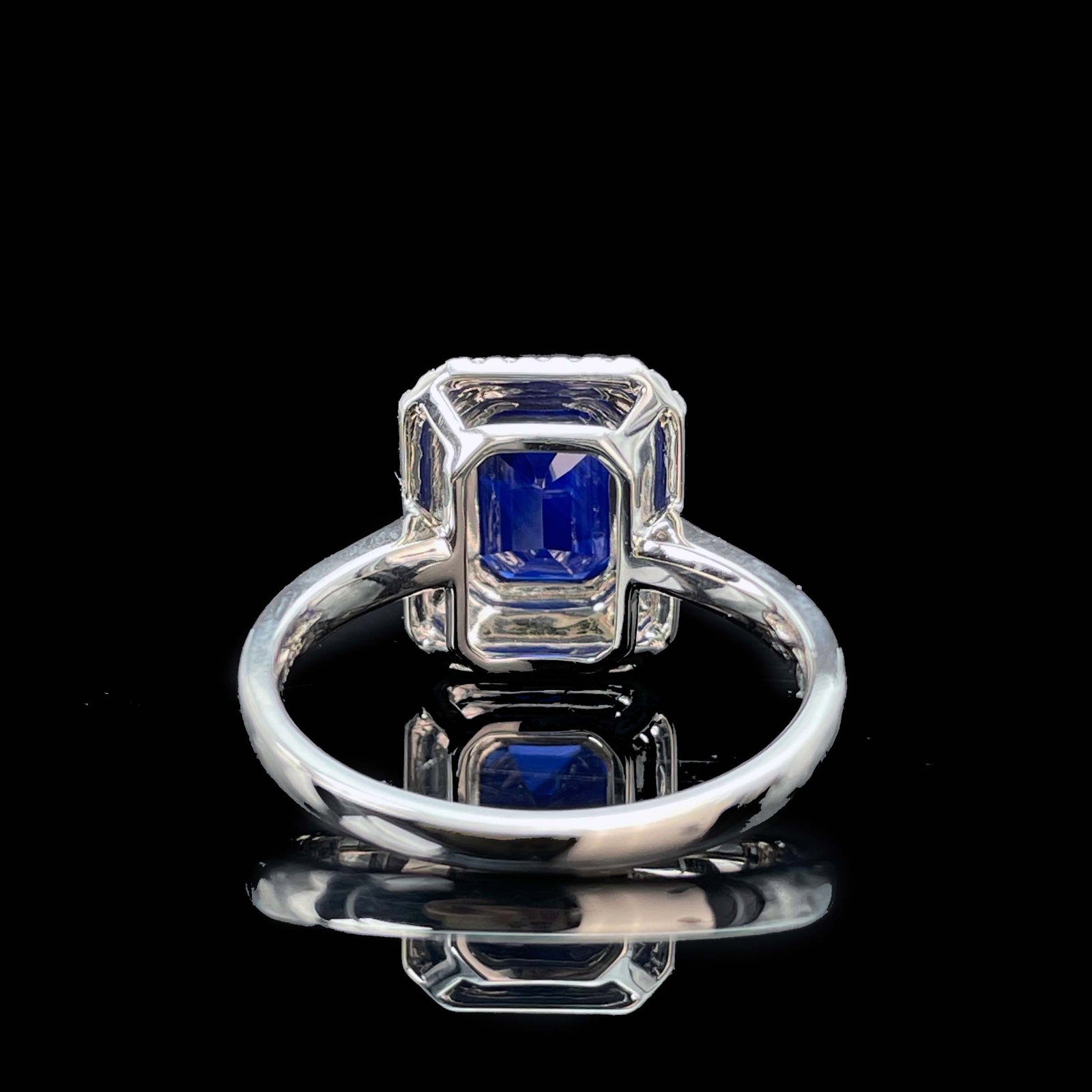 14k Gold 2.2 Ct Natural Sapphire & Diamond Ring - 5