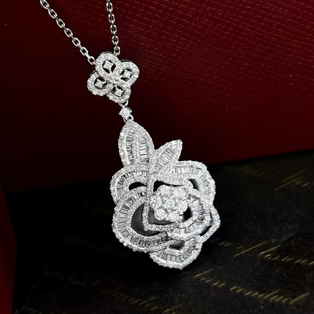 14k Gold 1.48 Ct Natural H Diamond Pendant( Without Chain ) - 4