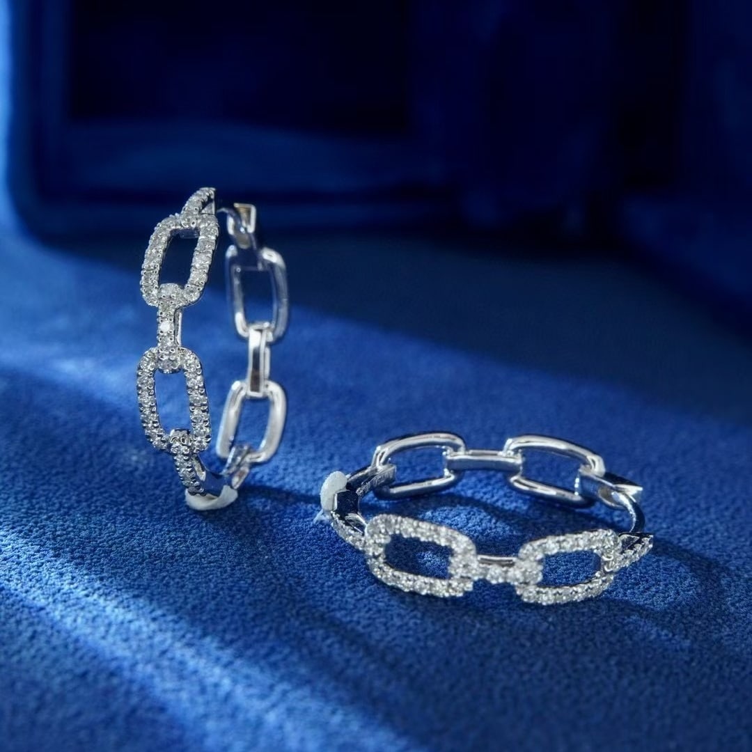 14k Gold 0.3 Ct Natural H Diamond Earrings: Ref:230999172 // gold content:14k gold // main gemstone:diamond // shape:round // carat weight:0. 3ct // clarity grade:vs-si // color:h // treatment:natural // cut grade:g // Condition: New Low