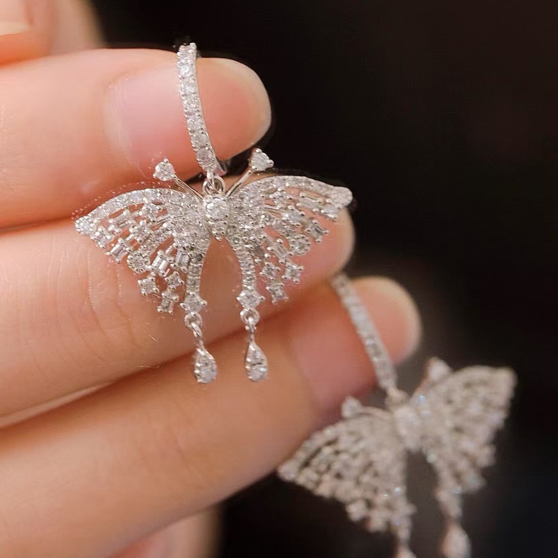 14k Gold 1.36 Ct Natural H Diamond Earrings - 6