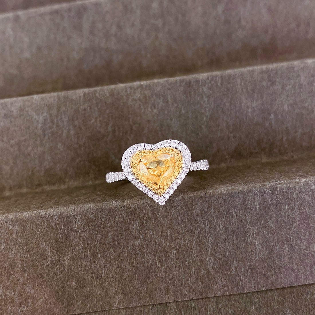 14k Gold 3.17 Ctw Natural Yellow Diamond & Diamond Jewelry Set - 2
