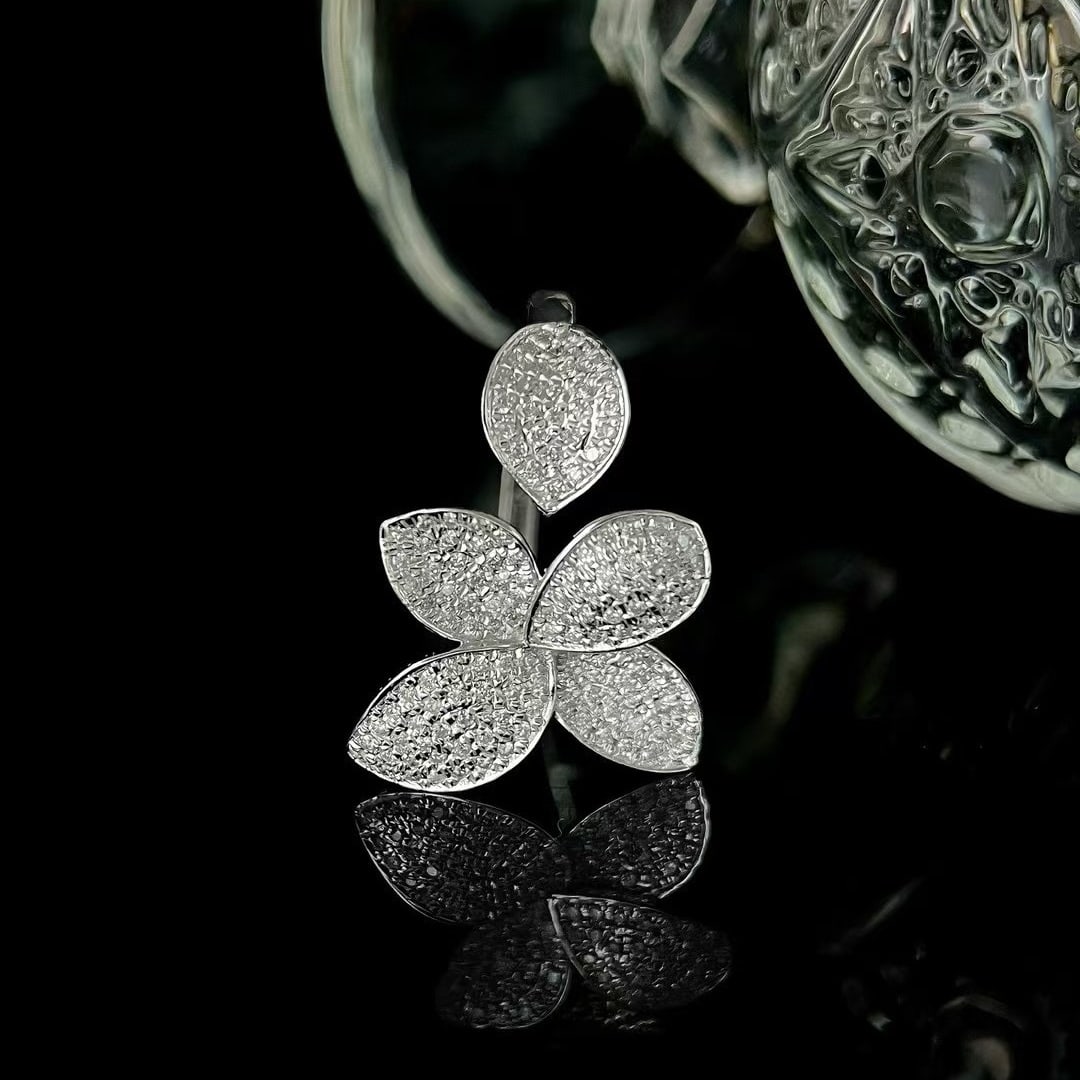 14k Gold 1.64 Ctw Natural H Diamond Jewelry Set - 3