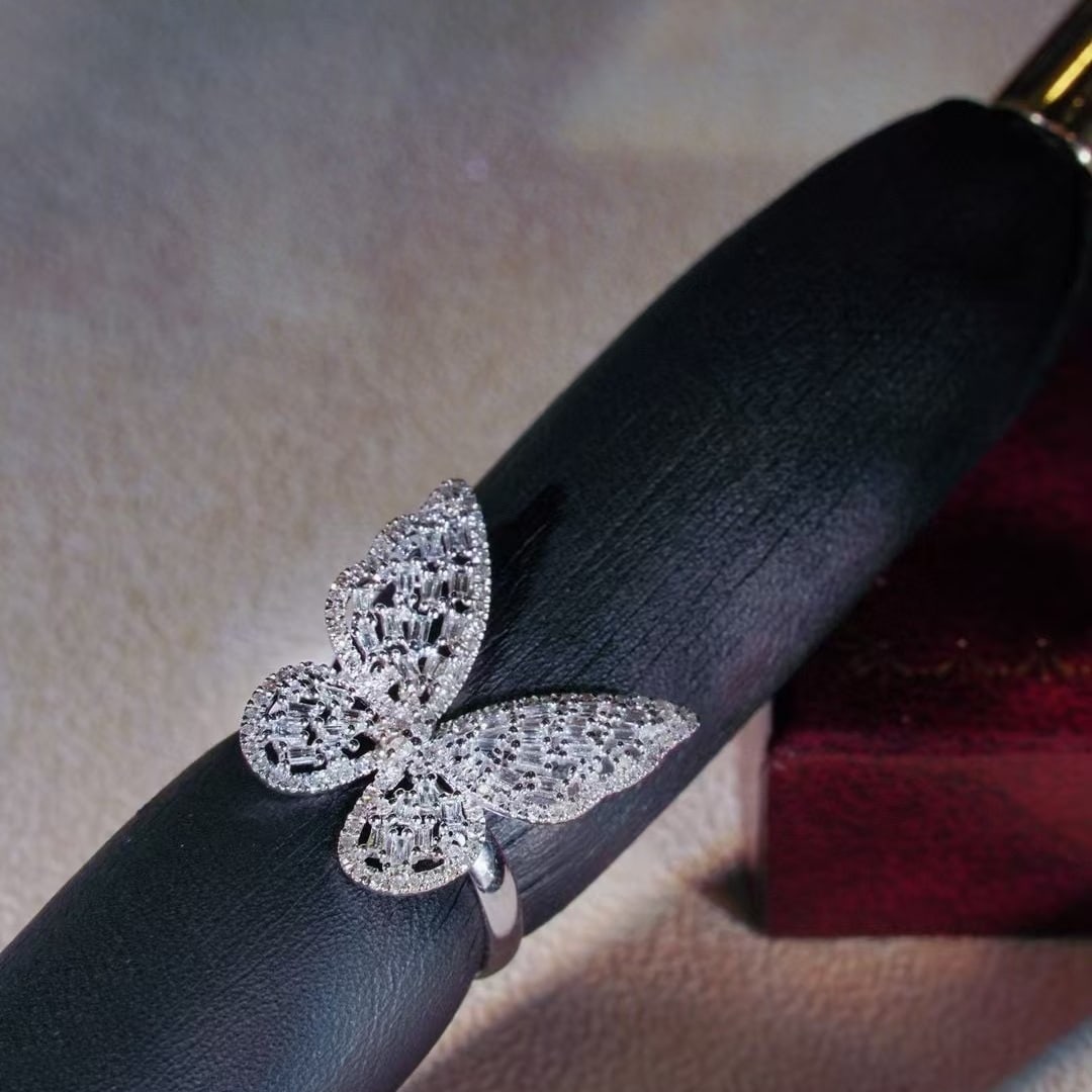 14k Gold 0.75 Ct Natural H Diamond Ring - 4
