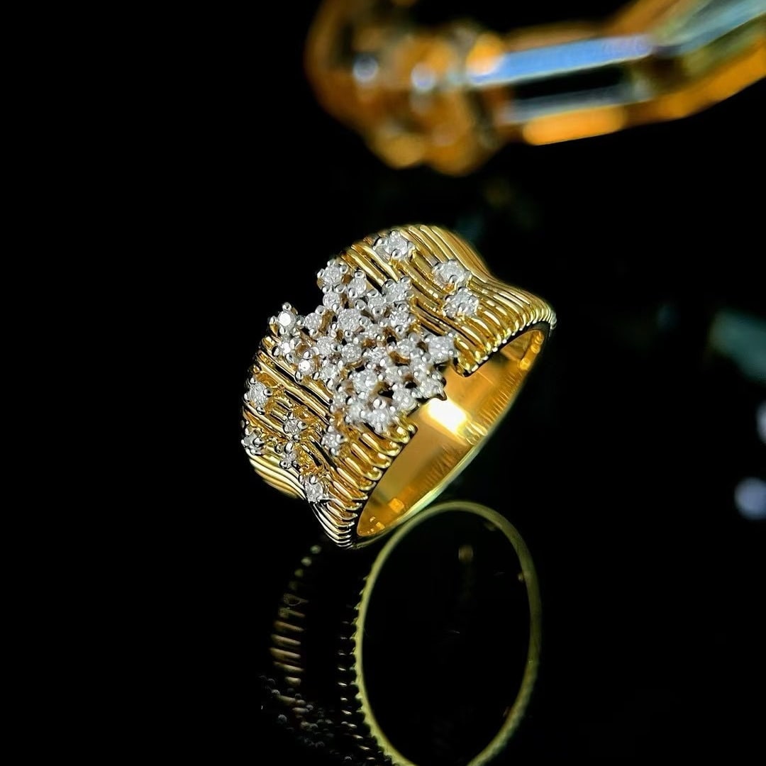 14k Gold 0.4 Ct Natural H Diamond Ring: Ref:231000096 // gold content:14k gold // ring size:7. 25us // // main gemstone:diamond // shape:round // carat weight:0. 4ct // clarity grade:vs-si // color:h // treatment:natural // cut grade:g //