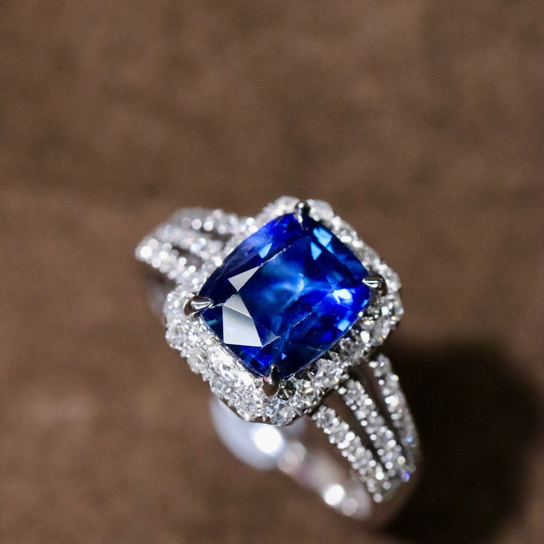 14k Gold 1.79 Ctw Natural Sapphire & Diamond Ring - 2