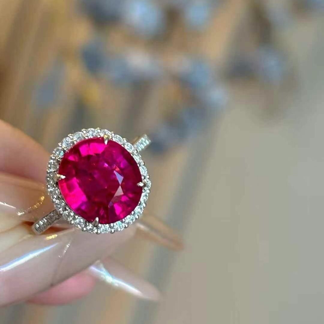 14k Gold 3.49 Ct Natural Tourmaline & Diamond Ring - 2