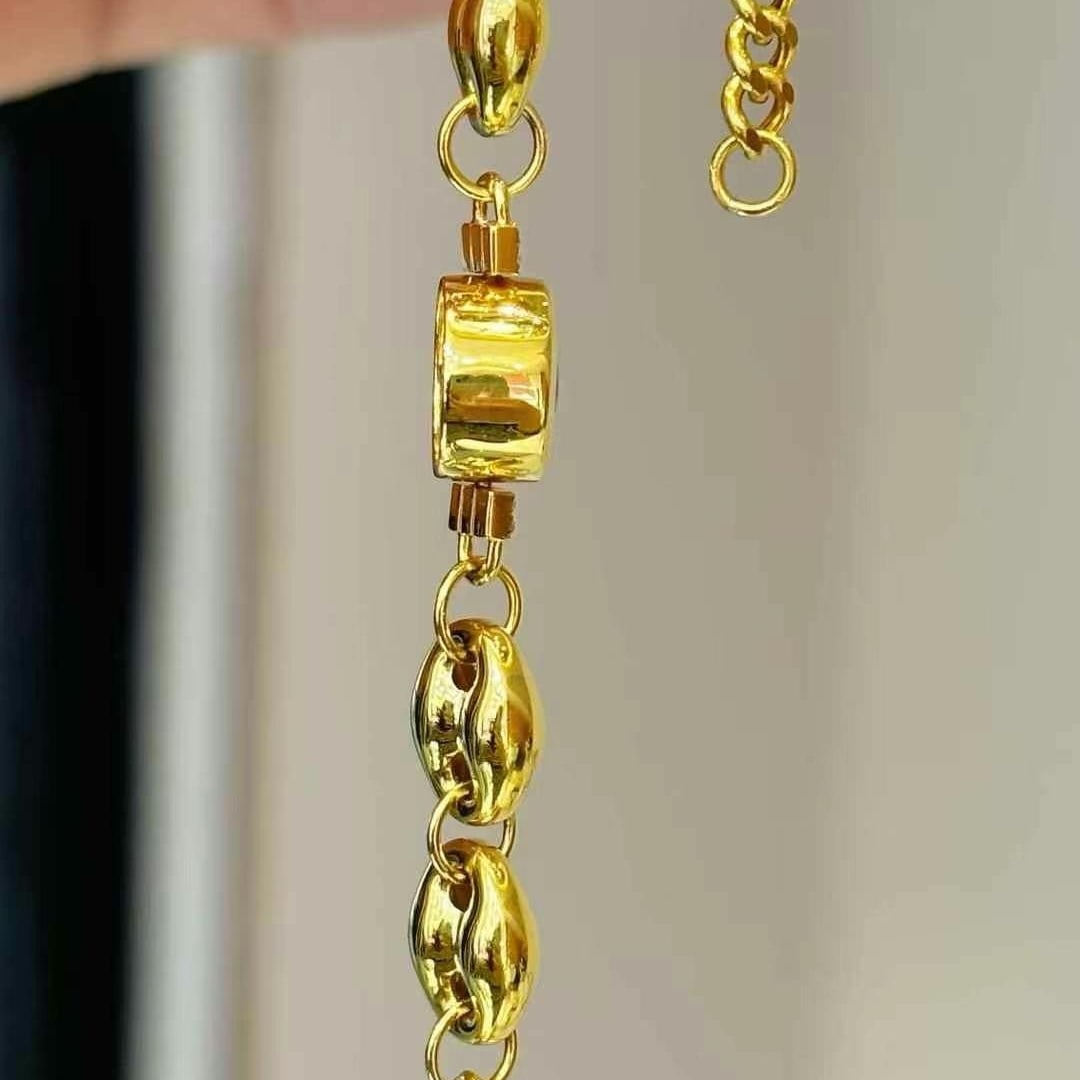 14k Gold 0.3 Ct Natural Ruby & Diamond Bracelet - 2