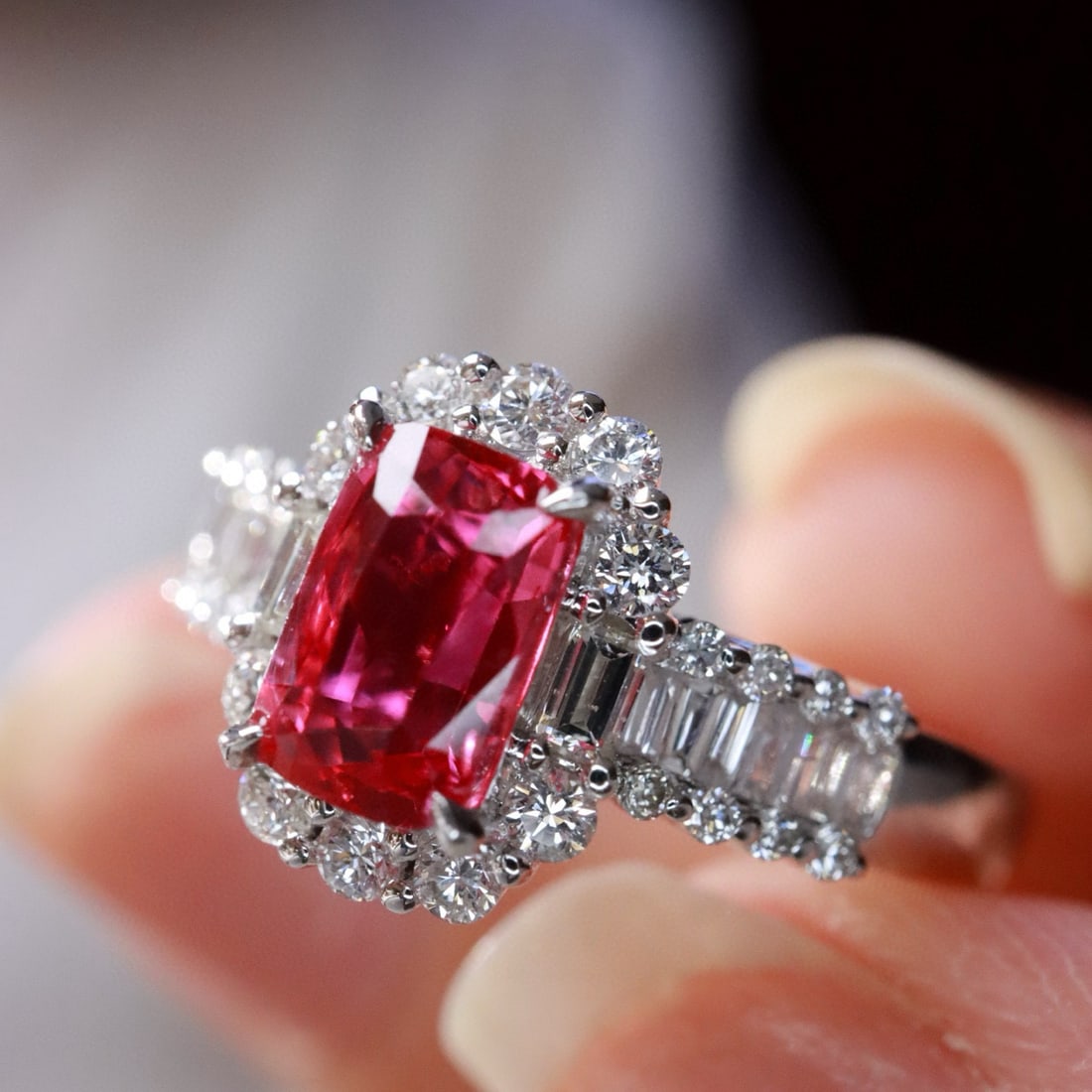 14k Gold 1.49 Ctw Natural Ruby & Diamond Ring - 3