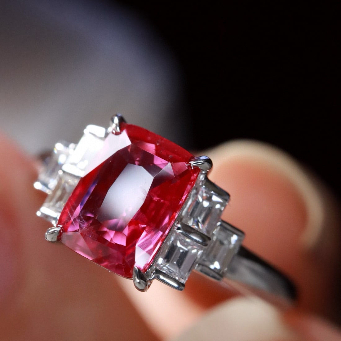 14k Gold 1.31 Ctw Natural Ruby & Diamond Ring - 2