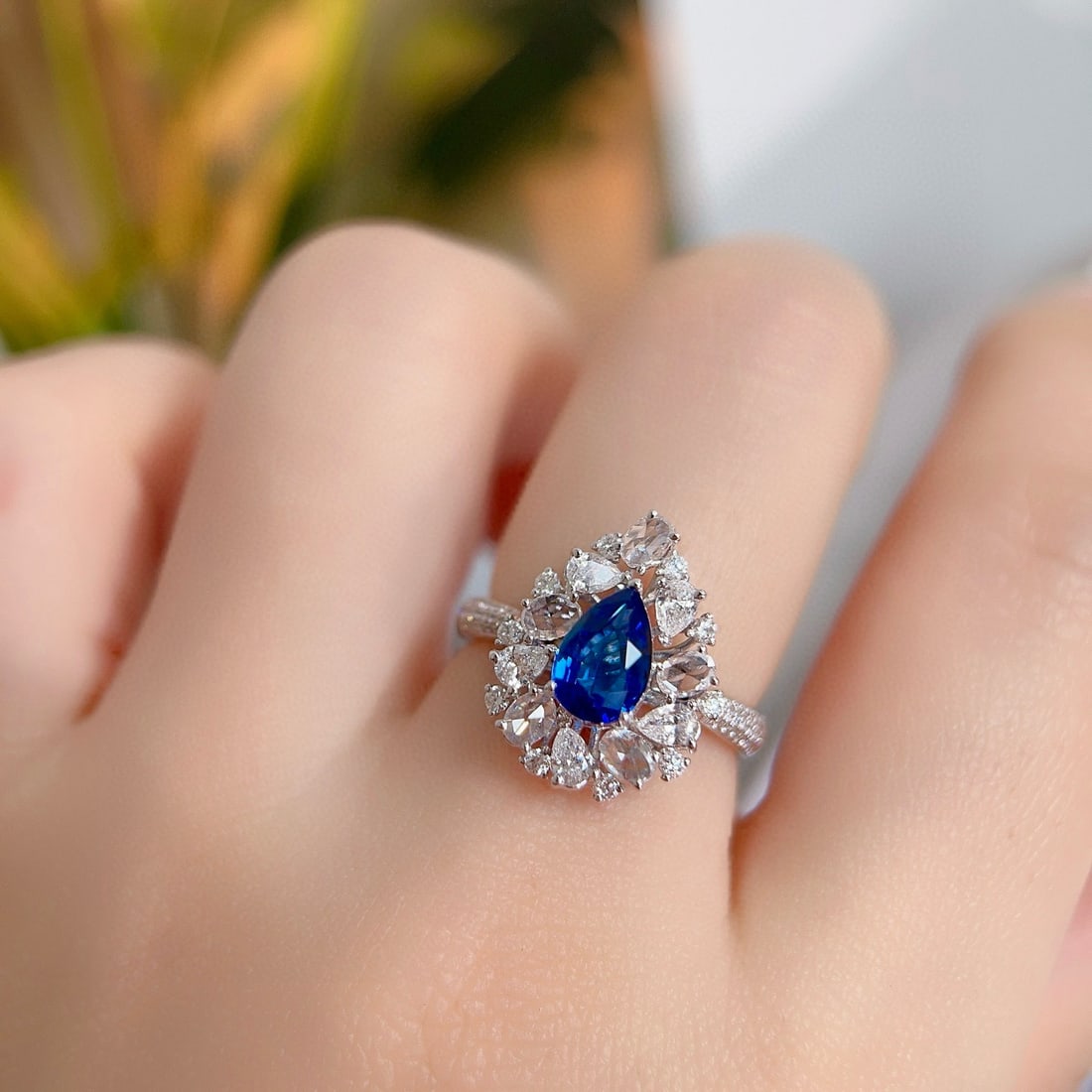 14k Gold 1.91 Ctw Natural Sapphire & Diamond Ring - 2