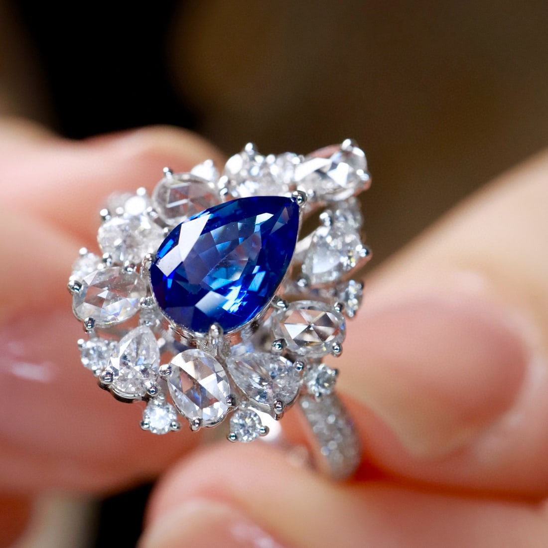 14k Gold 1.91 Ctw Natural Sapphire & Diamond Ring - 3
