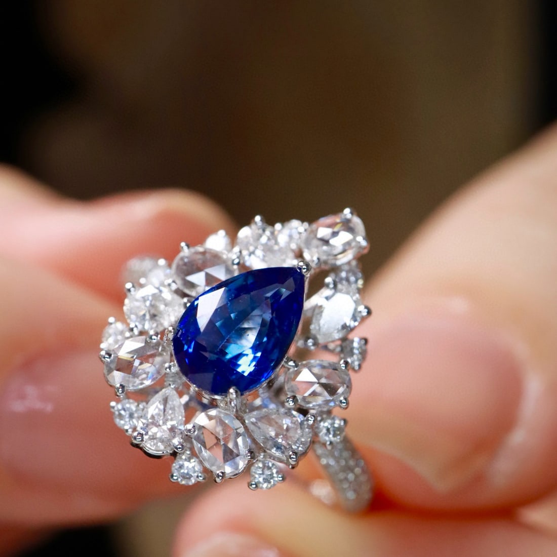 14k Gold 1.91 Ctw Natural Sapphire & Diamond Ring - 5