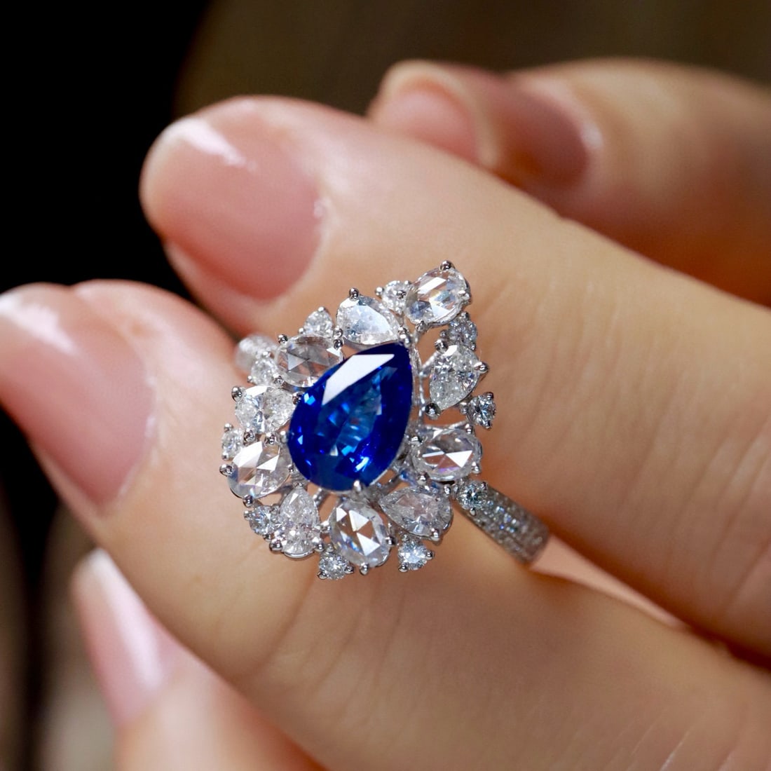 14k Gold 1.91 Ctw Natural Sapphire & Diamond Ring - 6