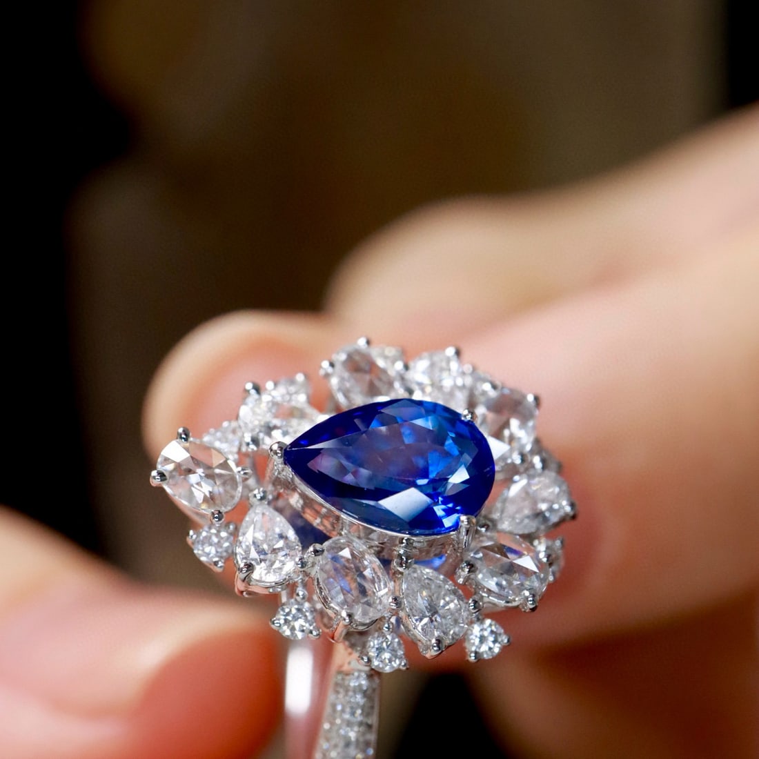14k Gold 1.91 Ctw Natural Sapphire & Diamond Ring - 7