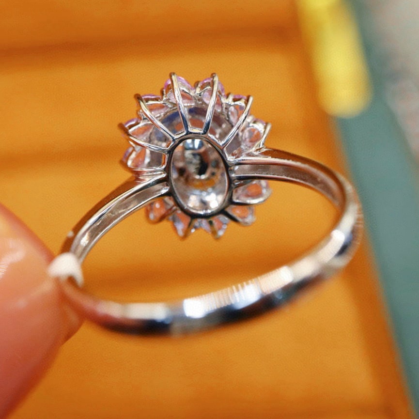 14k Gold 1.92 Ctw Natural Sapphire & Sapphire Ring - 4