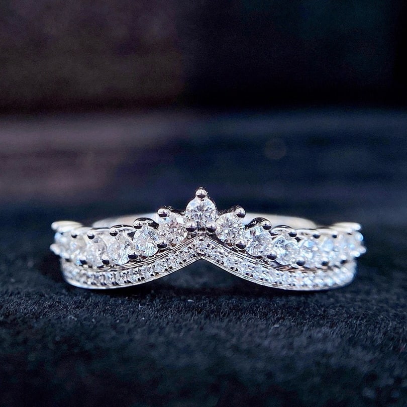 14k Gold 0.39 Ct Natural H Diamond Ring (1 of 3)