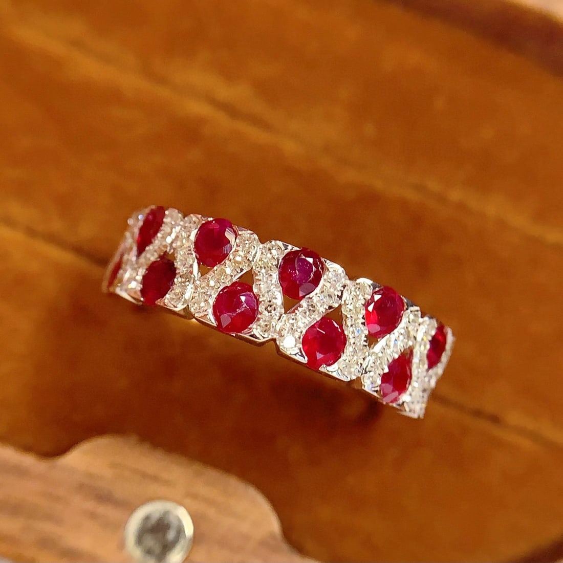 14k Gold 1.50 Ct Natural Ruby & Diamond Ring - 3