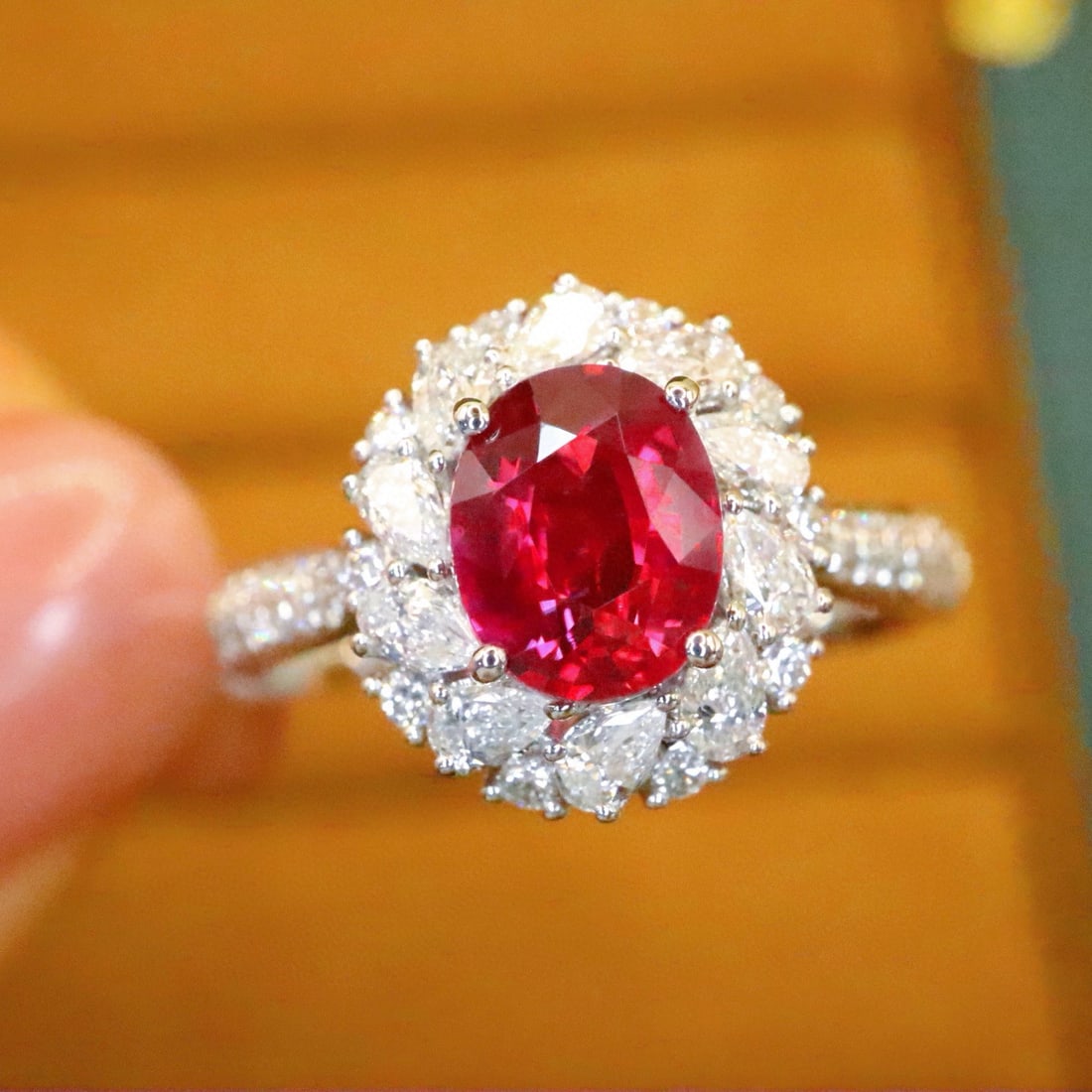 14k Gold 1.59 Ctw Natural Ruby & Diamond Ring (1 of 6)