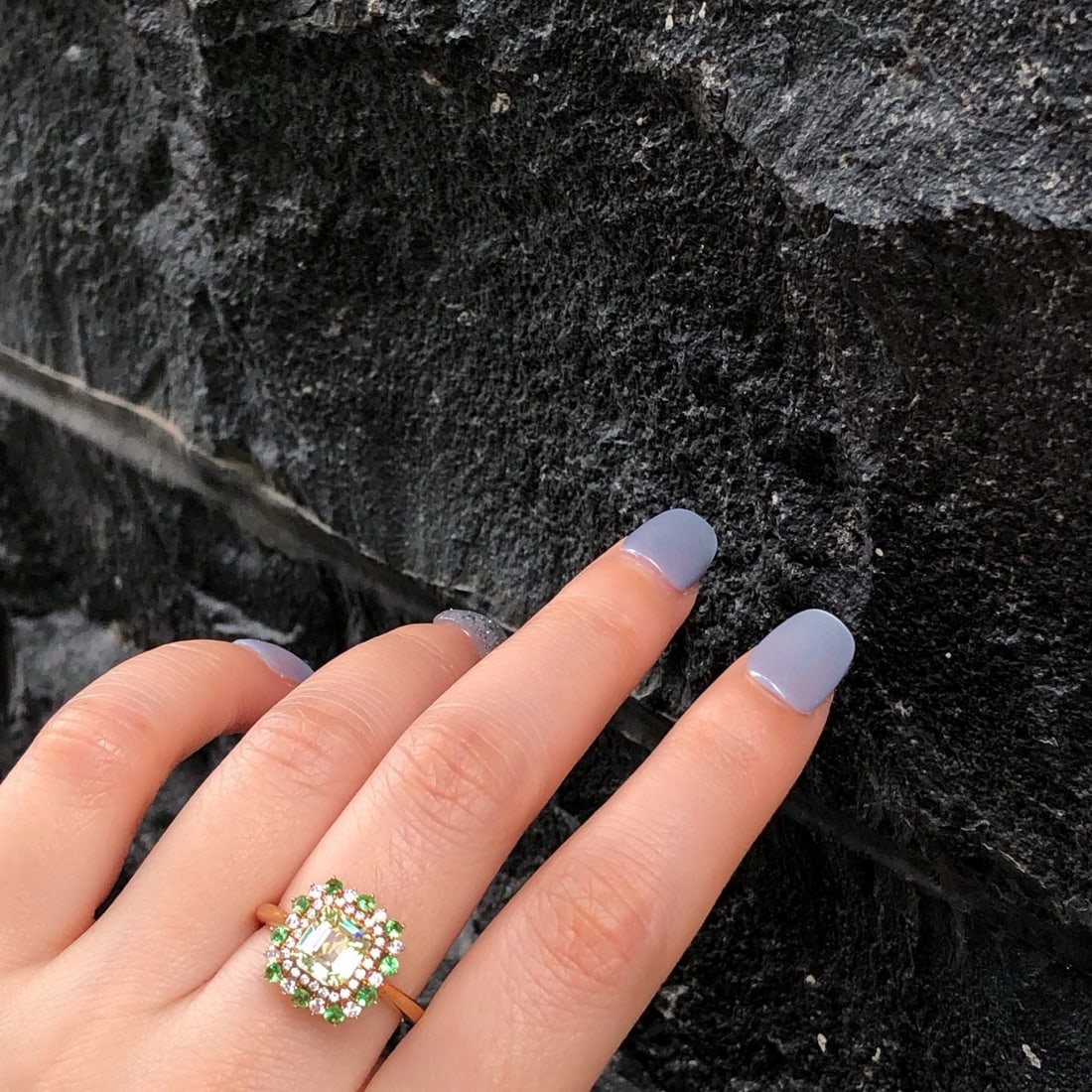 14k Gold 1.57 Ctw Natural Chrysoberyl & Diamond Ring - 3