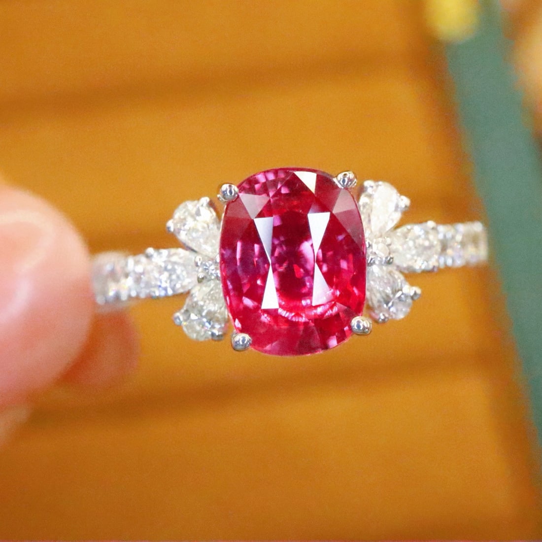 14k Gold 1.92 Ctw Natural Ruby & Diamond Ring (1 of 6)
