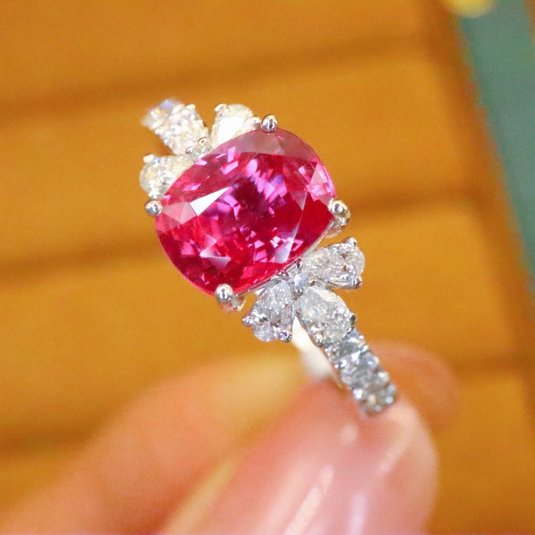 14k Gold 1.92 Ctw Natural Ruby & Diamond Ring - 2