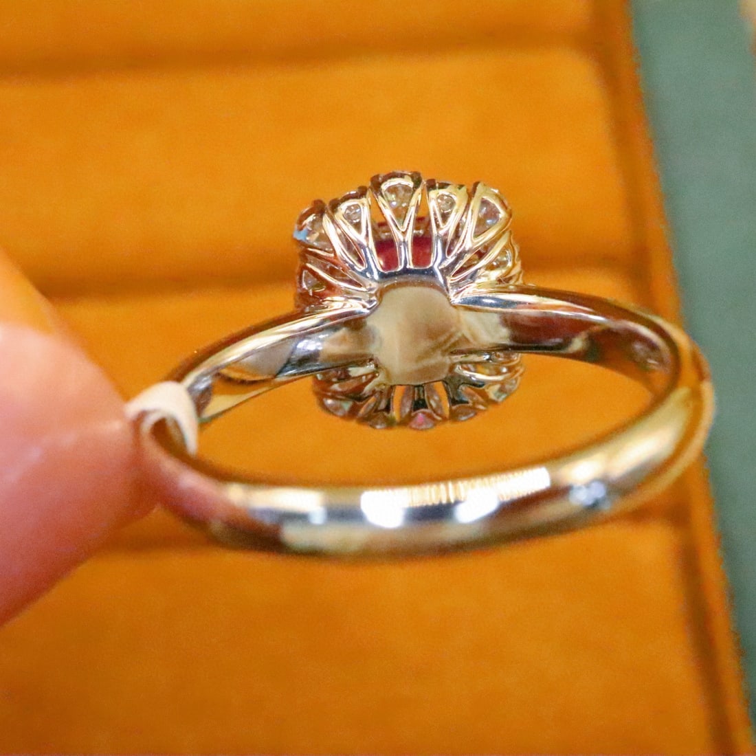 14k Gold 1.49 Ctw Natural Ruby & Diamond Ring - 4