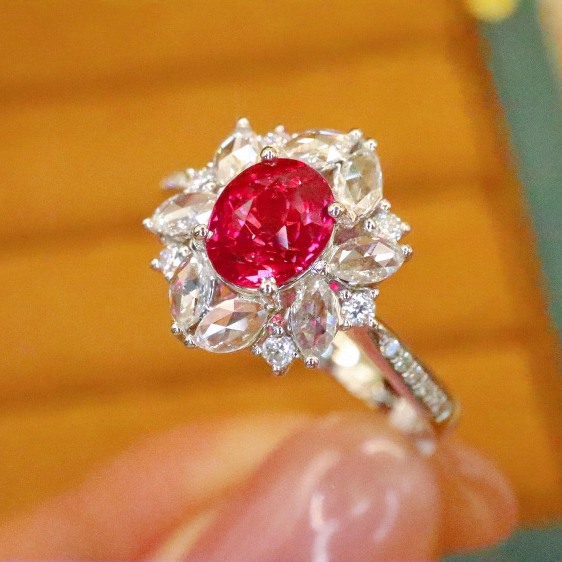 14k Gold 1.42 Ctw Natural Ruby & Diamond Ring - 3