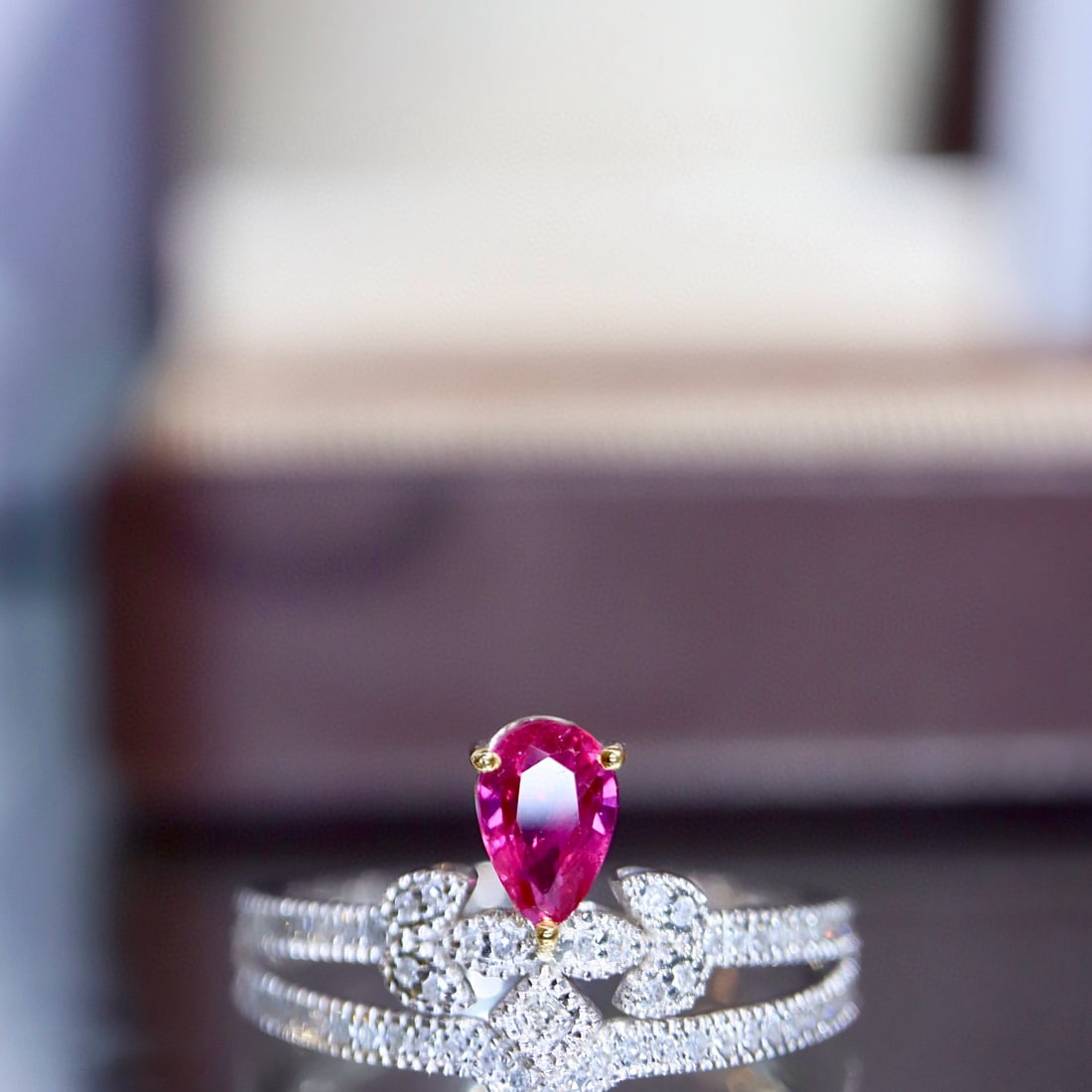 14k Gold 1.08 Ctw Natural Ruby & Diamond Ring - 5