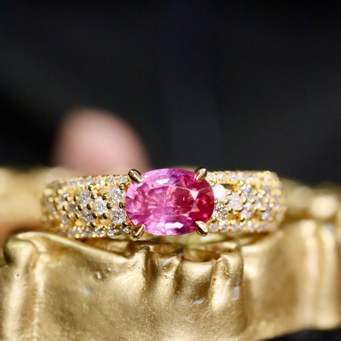14k Gold 1.11 Ctw Natural Ruby & Diamond Ring - 3
