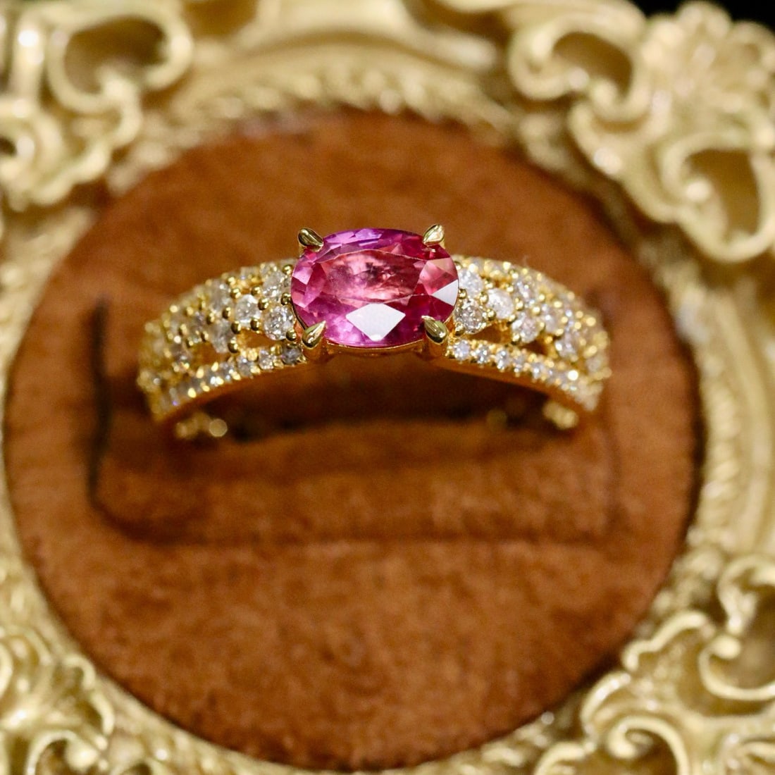 14k Gold 1.11 Ctw Natural Ruby & Diamond Ring - 5